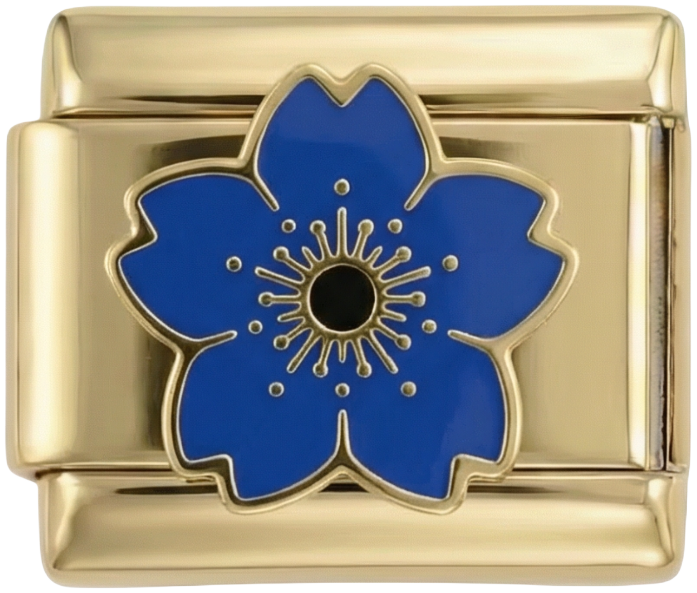 Dark Blue Flower on Gold - Dark-Blue-Flower-on-Gold.png