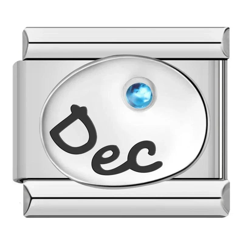 Birthstone December, on Silver - Charms Official