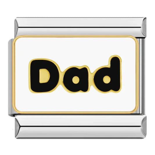 Dad, on Silver - Charms Official