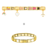 Set de verano dorado
