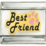 Best Friends, In Black with a Pink Paw