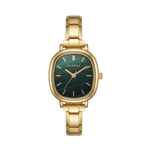 Reloj Capri oro – Edición esfera esmeralda