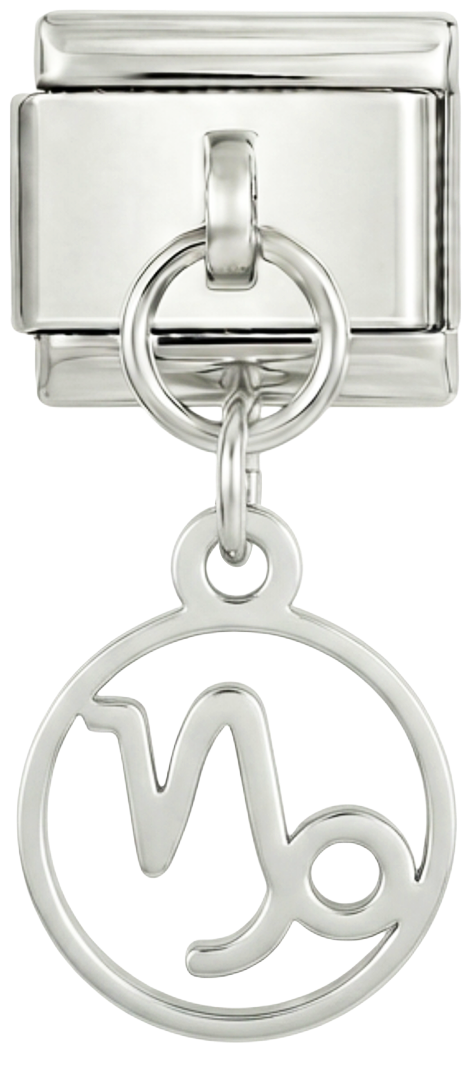 Signo de Capricornio en plata