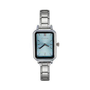 Reloj Como plata – Edición esfera azul