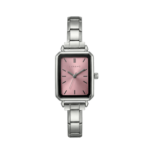 Reloj Como plata – Edición esfera rosa