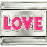 Por añadir - Amor escrito en rosa sobre plata