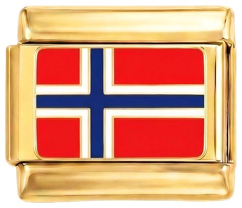 Por añadir - Bandera de Noruega, en oro