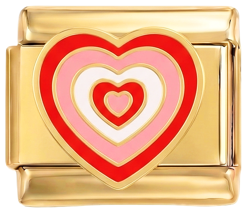 Por añadir - Corazones rojos y rosas sobre dorado