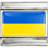 Por añadir - Bandera de Ucrania en plata