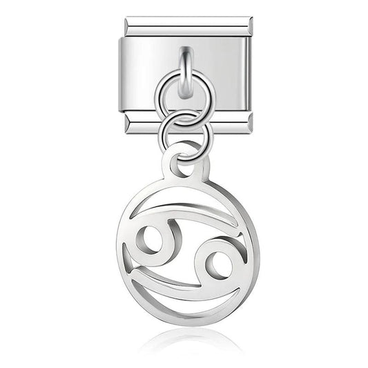 Cancer Sign, on Silver - Charms Official