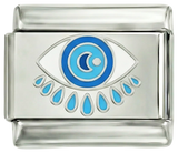 Evil Eye with Blue Eyelashes on Silver - evil-eye-with-blue-eyelash-on-silver.png