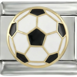 Balón de fútbol, en plata