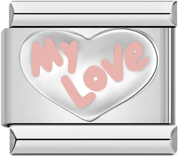 Corazón de plata, mi amor en rosa