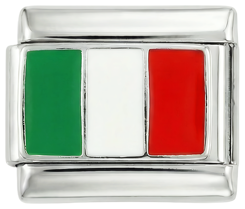 Italy Flag, on Silver - italy-on-silver.png