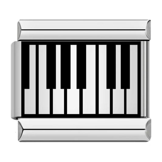 Piano, on Silver - Charms Official