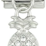 Piña con piedras en plata